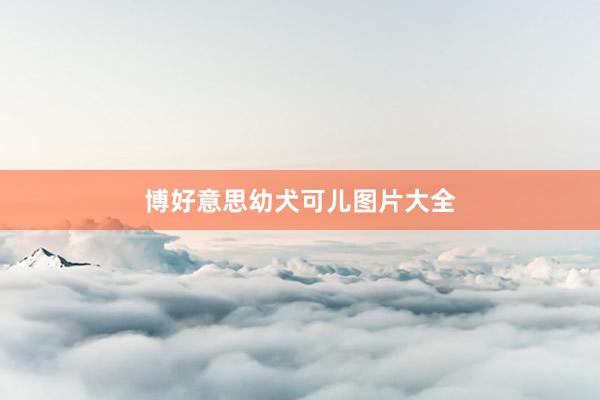 博好意思幼犬可儿图片大全